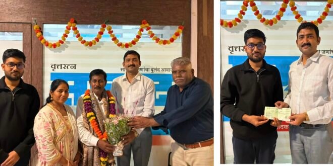 पहिला पगार समाजाला, आणि आता दैनिक सम्राटला*  डॉ. सुजित उत्तम हजारे यांचा समाजापुढे आदर्श